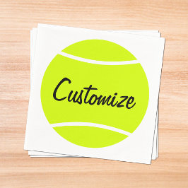 Aangepaste tekst Tennis Ball Cocktail Napkins Servet