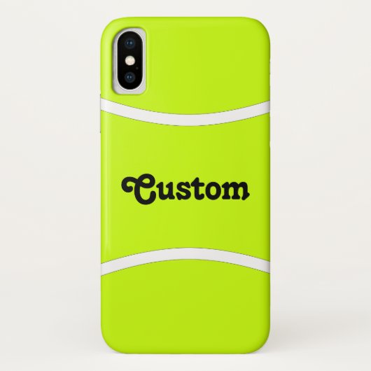 Aangepaste tekst Tennis Ball Phone Case (Achterkant)