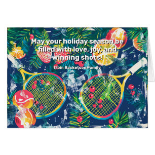 🎾🎄Aangepaste tekst, Tennis Feestelijke Tennis Fu