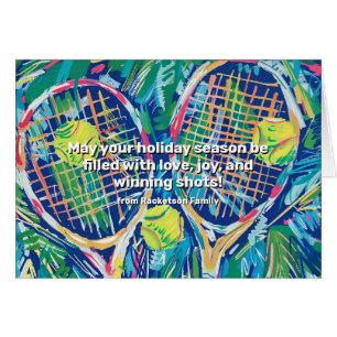 🎾🎄Aangepaste tekst, Tennis Holiday Tennis Cheer