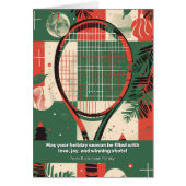 🎾🎄Aangepaste tekst, Tennis Holiday Tennis Cheer (Voorkant)