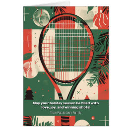 🎾🎄Aangepaste tekst, Tennis Holiday Tennis Cheer