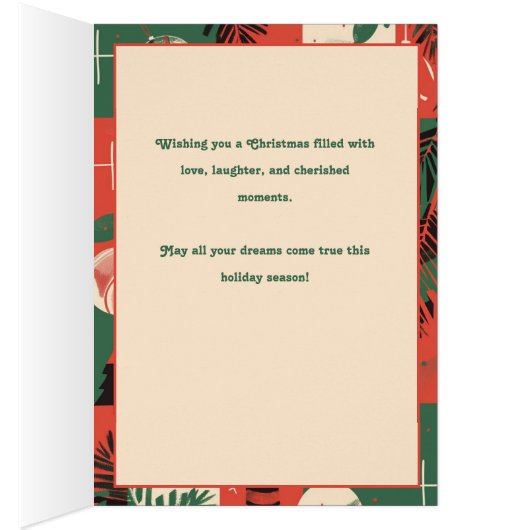 🎾🎄Aangepaste tekst, Tennis Holiday Tennis Cheer (Binnen (Rechts))