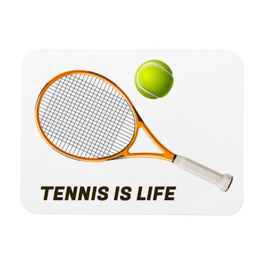 Aangepaste tekst Tennis Magneet (Horizontaal)
