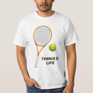Aangepaste tekst Tennis T-shirt