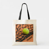 Aangepaste tekst Tennis Tote Bag (Achterkant)
