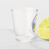 Aangepaste tekst Tennisbal met vleugels Shot Glas (Links)