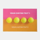 Aangepaste tekst Tennisballen Deurmat (Voorkant)