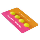 Aangepaste tekst Tennisballen Magneet (Rechterzijde)