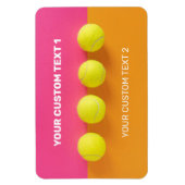 Aangepaste tekst Tennisballen Magneet (Verticaal)