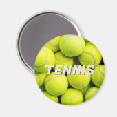 Aangepaste tekst Tennisballen Magneet (Voorkant / Achterkant)
