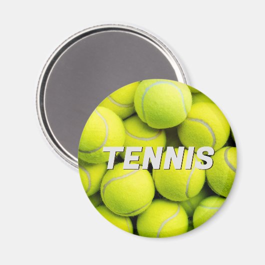 Aangepaste tekst Tennisballen Magneet (Voorkant / Achterkant)
