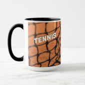 Aangepaste tekst tennisballen mok (Links)