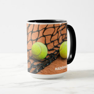 Aangepaste tekst tennisballen mok