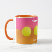 Aangepaste tekst Tennisballen Mok (Links)