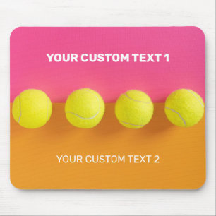 Aangepaste tekst Tennisballen Muismat