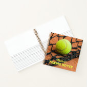 Aangepaste tekst Tennisballen Notitieboek (Binnen)