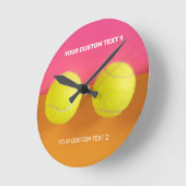 Aangepaste tekst Tennisballen Ronde Klok (Hoek)