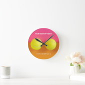 Aangepaste tekst Tennisballen Ronde Klok (Huis)