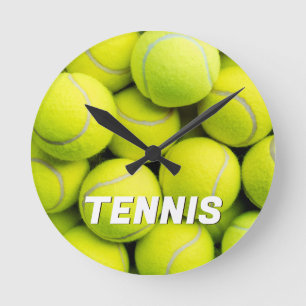 Aangepaste tekst Tennisballen Ronde Klok