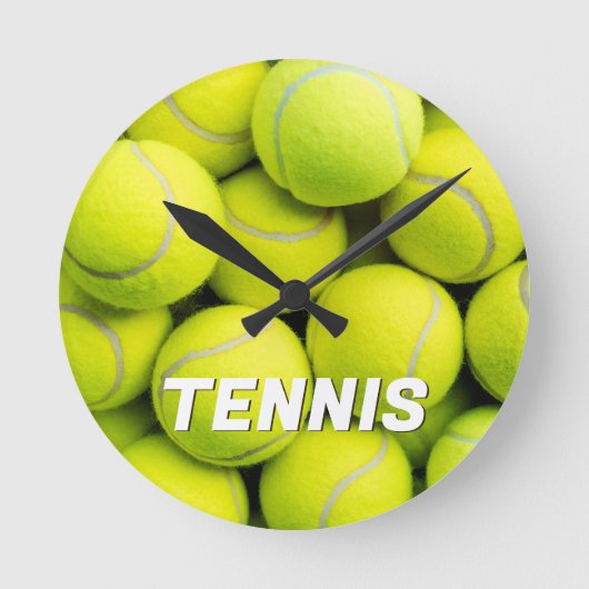 Aangepaste tekst Tennisballen Ronde Klok (Voorkant)