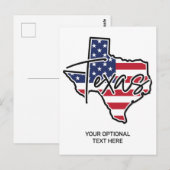 Aangepaste tekst Texas Briefkaart (Voorkant / Achterkant)