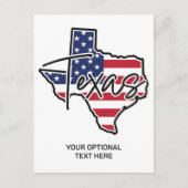 Aangepaste tekst Texas Briefkaart (Voorkant)