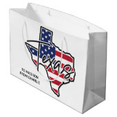 Aangepaste tekst Texas Groot Cadeauzakje (Achterkant Gekanteld)