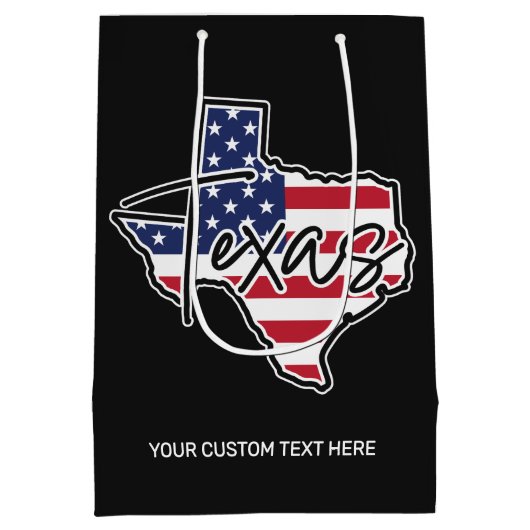 Aangepaste tekst Texas Medium Cadeauzakje (Achterkant)