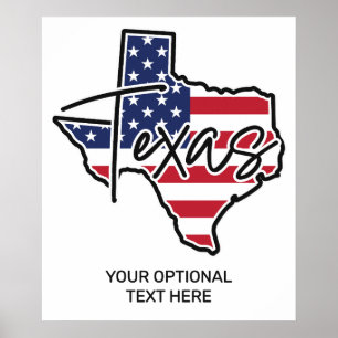 Aangepaste tekst Texas Poster