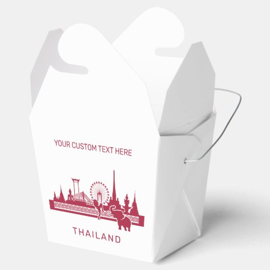 Aangepaste tekst Thailand Bedankdoosjes (Geopend)