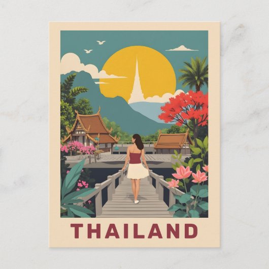 Aangepaste tekst Thailand Briefkaart (Voorkant)