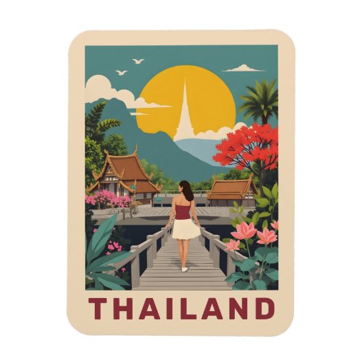 Aangepaste tekst Thailand Magneet (Verticaal)