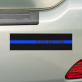 Aangepaste tekst Thin Blue Line bumper stickers (Op auto)