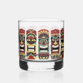 Aangepaste tekst Tiki Totems Whisky Glas (Achterkant)
