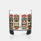 Aangepaste tekst Tiki Totems Whisky Glas (Rechts)