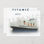aangepaste tekst Titanic Briefkaart (Voorkant / Achterkant)