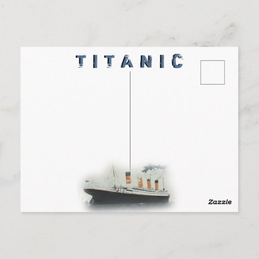 aangepaste tekst Titanic Briefkaart (Achterkant)