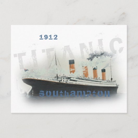 aangepaste tekst Titanic Briefkaart (Voorkant)
