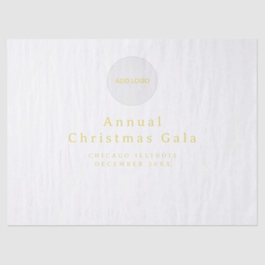 Aangepaste tekst toevoegen aan Logo Tissuepapier (Voorkant)