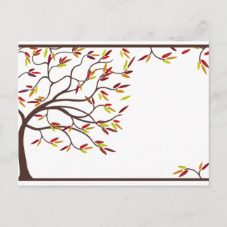 Aangepaste tekst toevoegen Herfst uitnodigen Uitnodiging Briefkaart