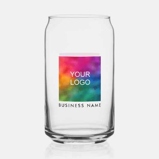 Aangepaste Tekst toevoegen Naam Bedrijf Logo Hier Blikvorm Glas (Achterkant)