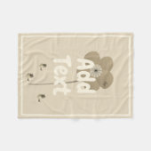 Aangepaste tekst toevoegen  tuindeken fleece deken (Voorkant (Horizontaal))