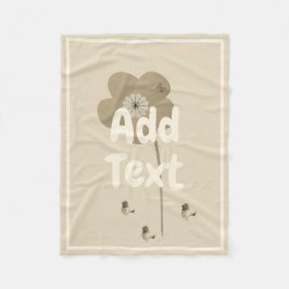 Aangepaste tekst toevoegen  tuindeken fleece deken