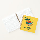 Aangepaste tekst Tropisch strand Sunset Notitieboek (Binnen)