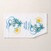 Aangepaste tekst Tropische eilanden Bad Handdoek (Handdoek)