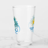 Aangepaste tekst Tropische eilanden Glas (Links)