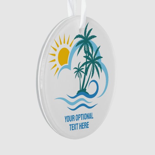 Aangepaste tekst Tropische eilanden Ornament (voorkant)