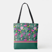 Aangepaste tekst 🤩 Tropische partij met picklebal Tote Bag (Achterkant)
