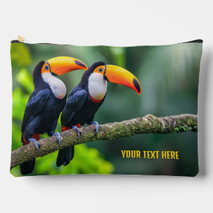 Aangepaste tekst Tropische Toucans Etui